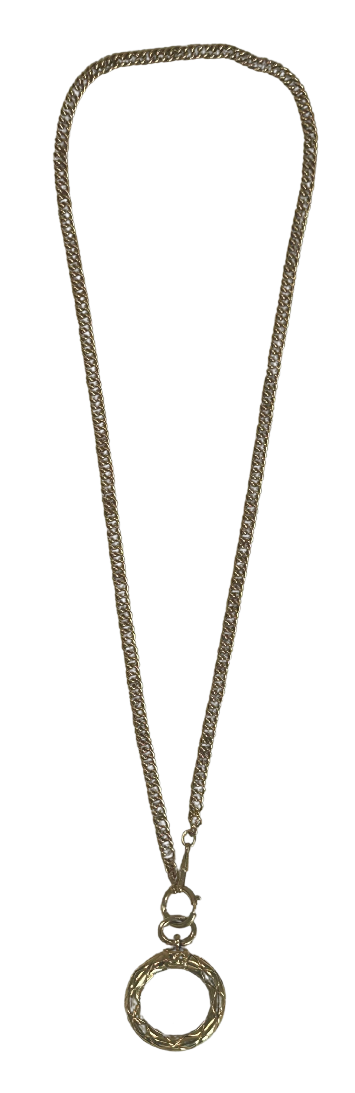 Chanel Vintage 1995 Magnifying Glass Pendant Necklace
