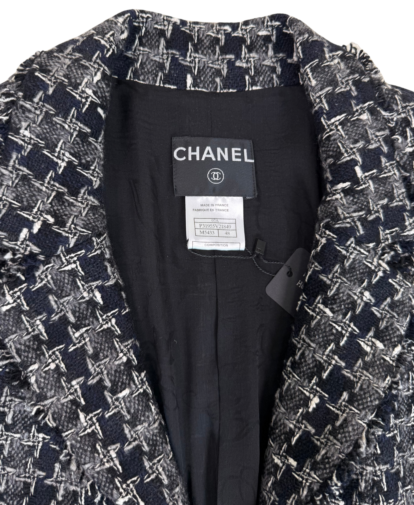 Chanel Fall 2007 A Cashmere Houndstooth Tweed Jacket