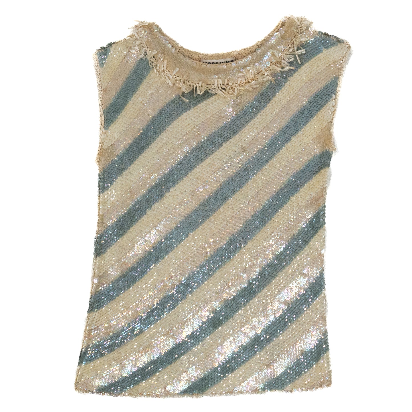 Vintage Mochino Knit Sequin Sleeveless Top