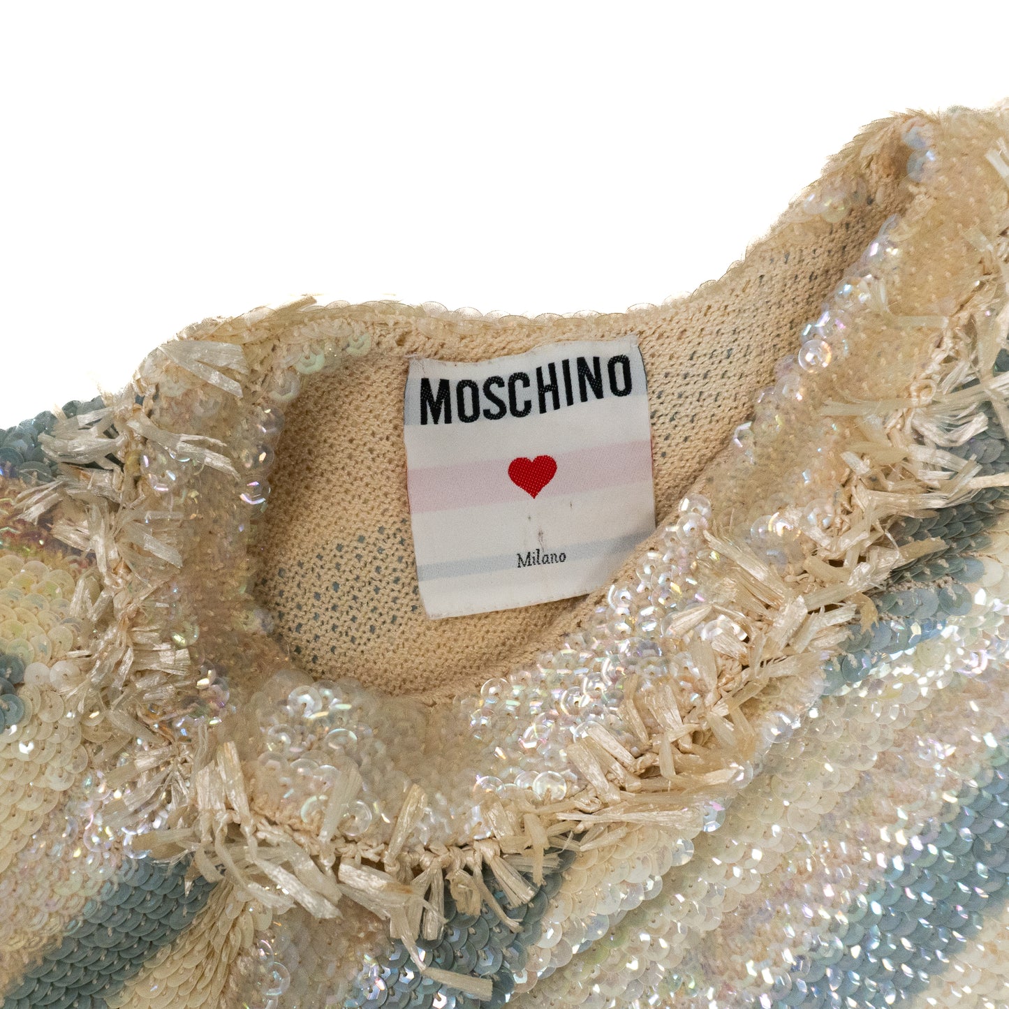 Vintage Mochino Knit Sequin Sleeveless Top