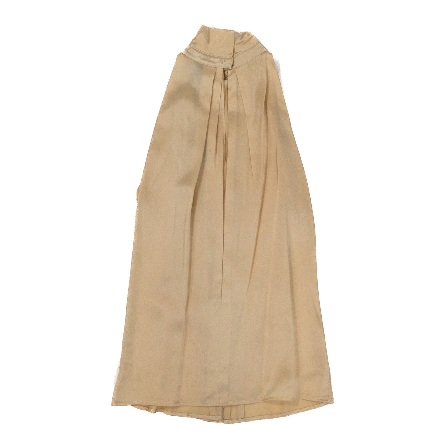 Vintage Anne Klein Ivory Satin Pleated Top