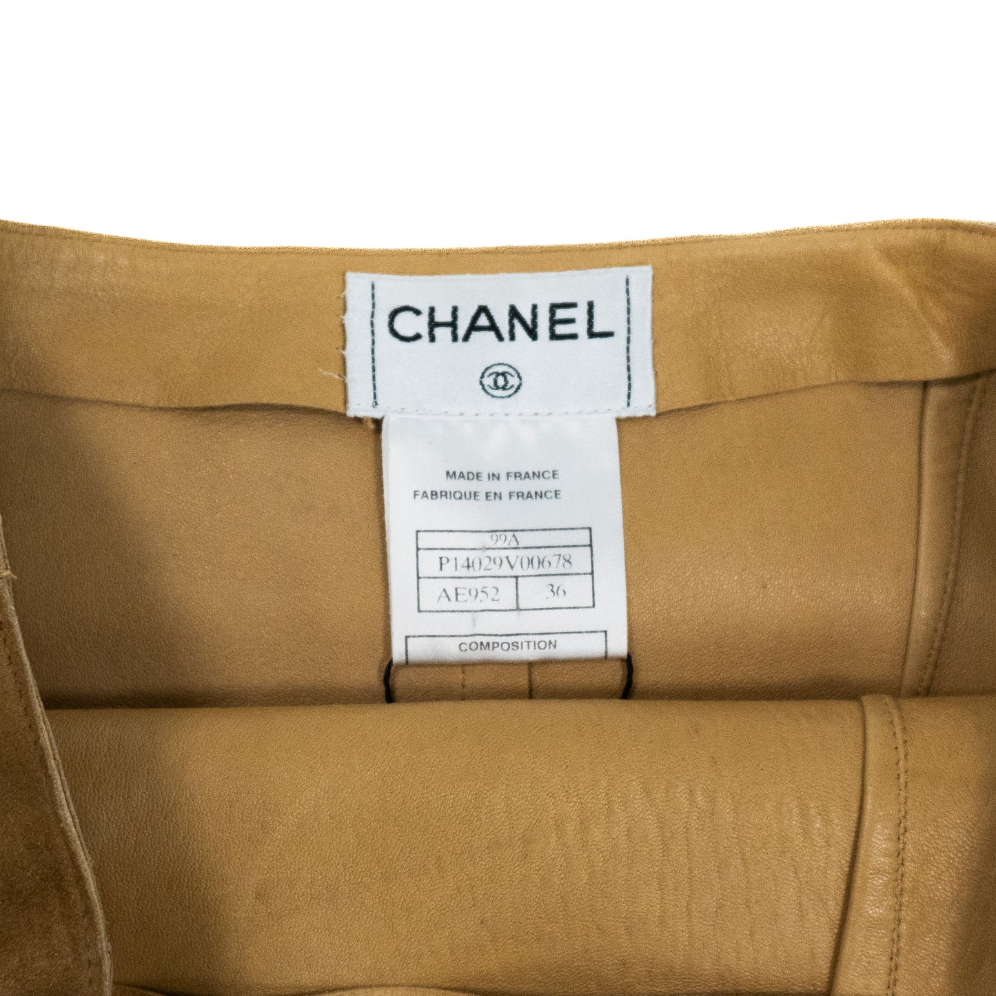 Vintage Chanel AW 1999 Suede Skirt