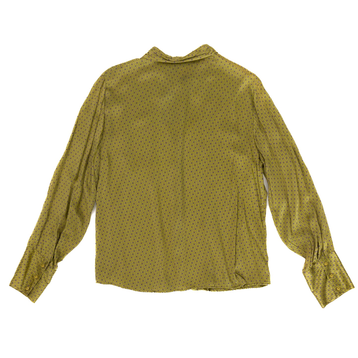 Vintage Willi Smith Green Silk Button Down