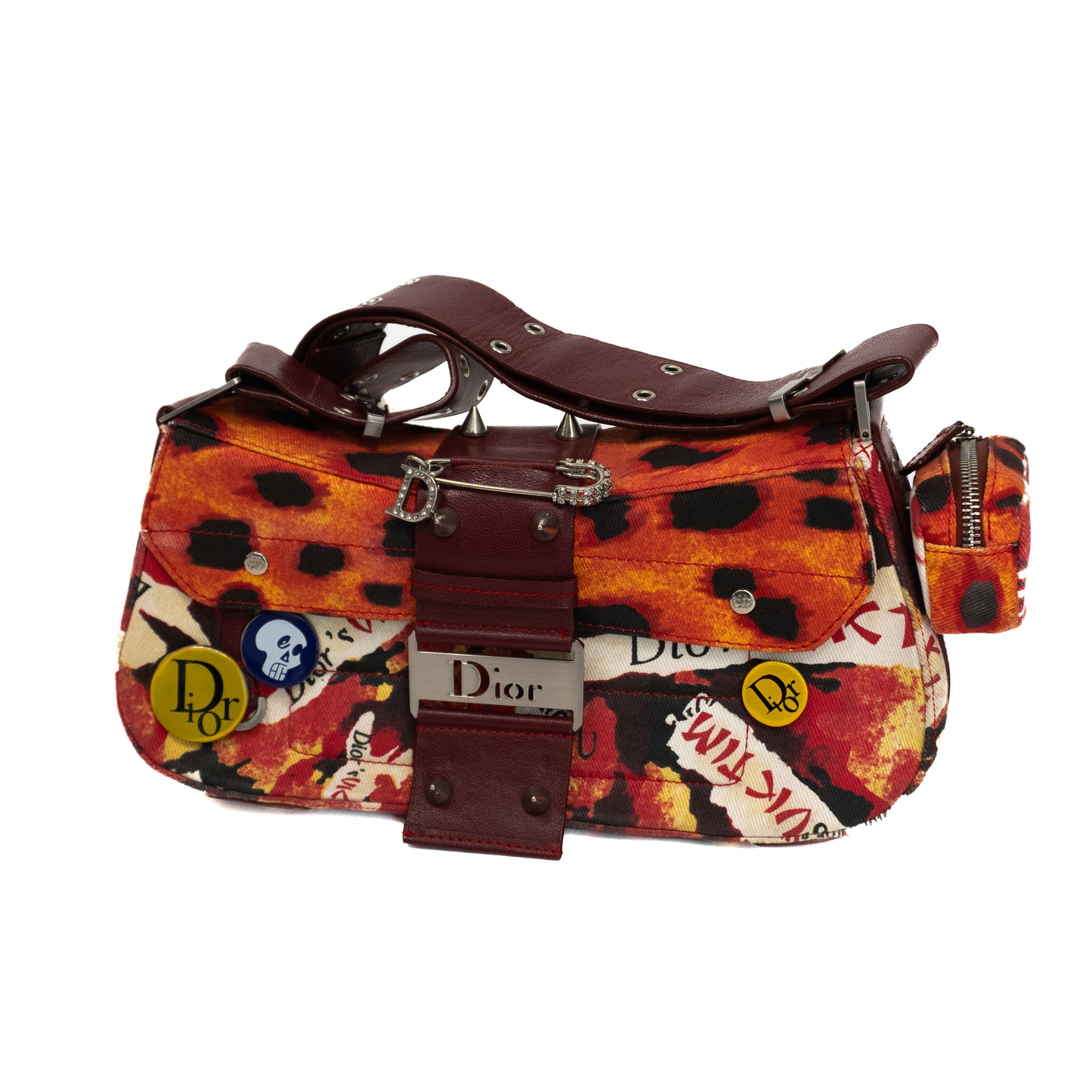 Christian Dior 2002 Columbus Bag In Cotton Twill