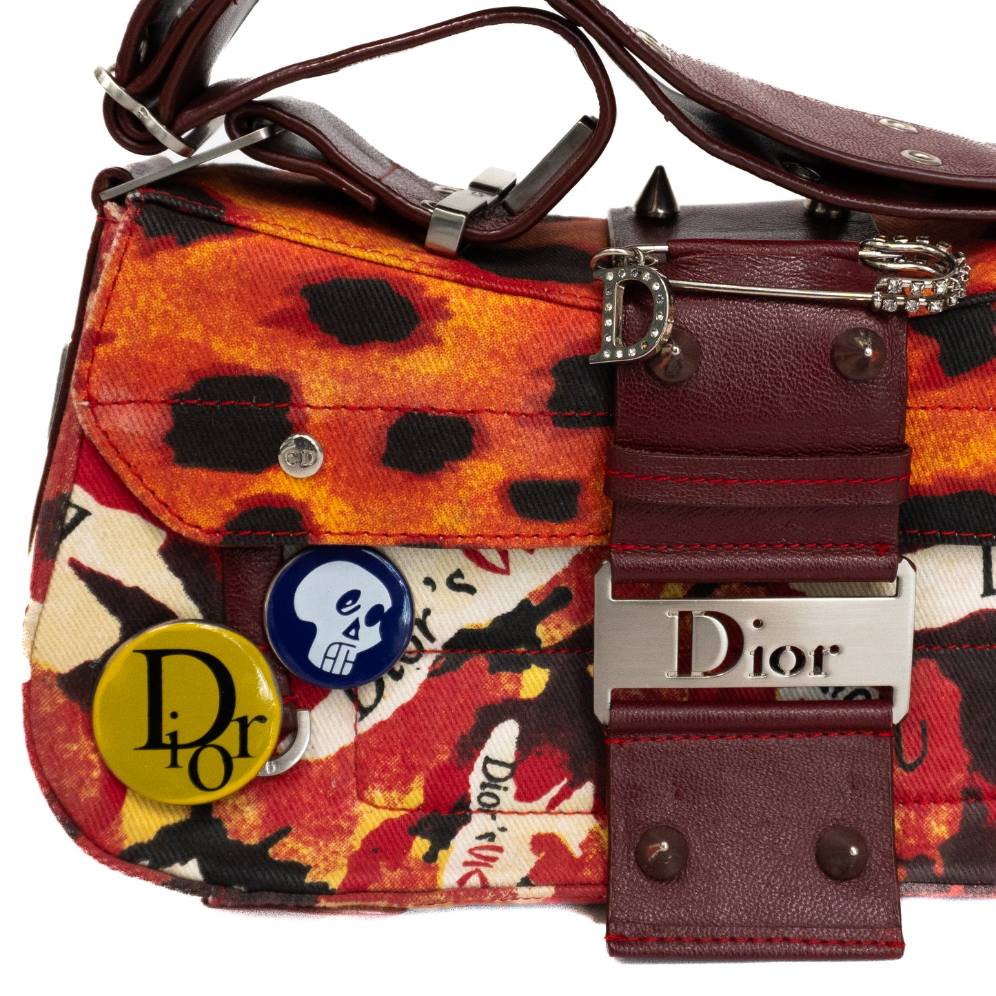 Christian Dior 2002 Columbus Bag In Cotton Twill