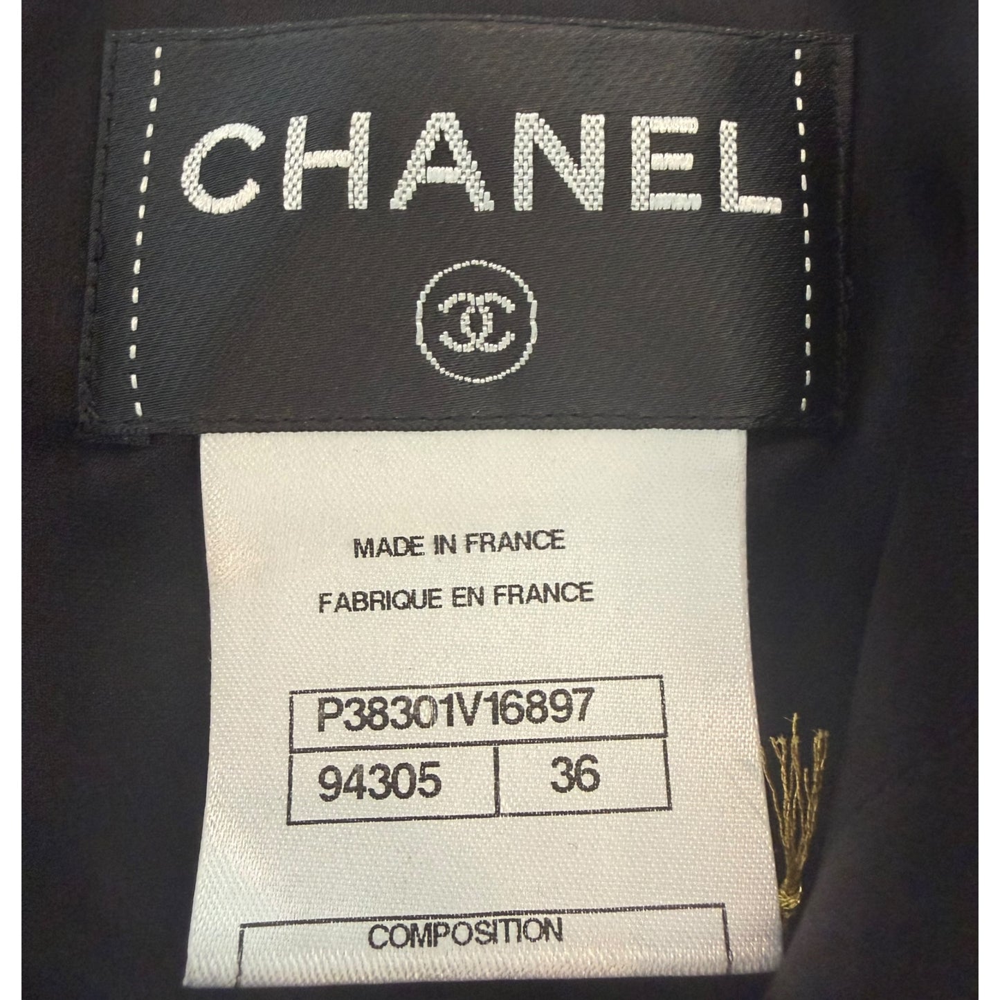 Chanel Black Silk Satin CC Logo Tank Top NWT Size 36 Made in France
