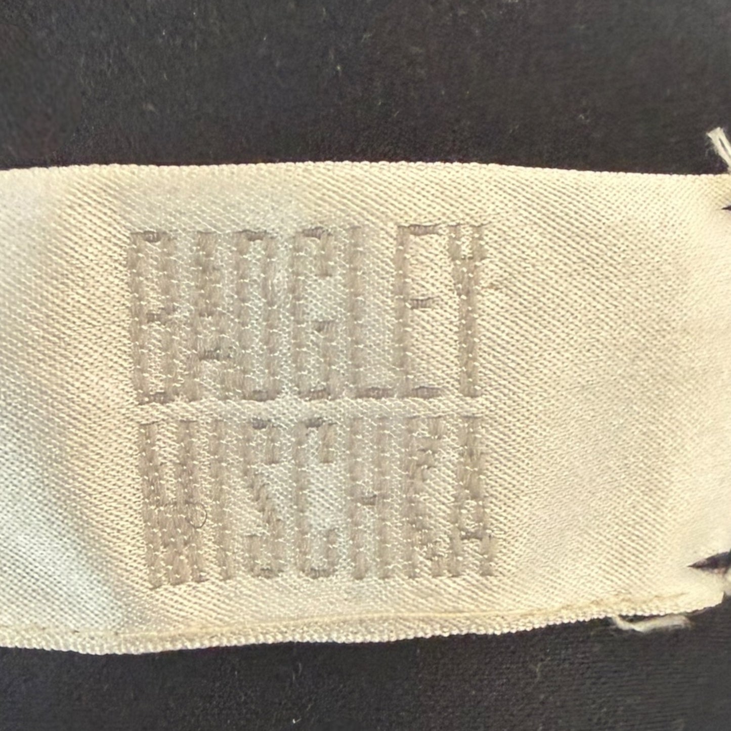 Vintage Badgley Mischka Y2K Black Sequin Rosette Bustier Top