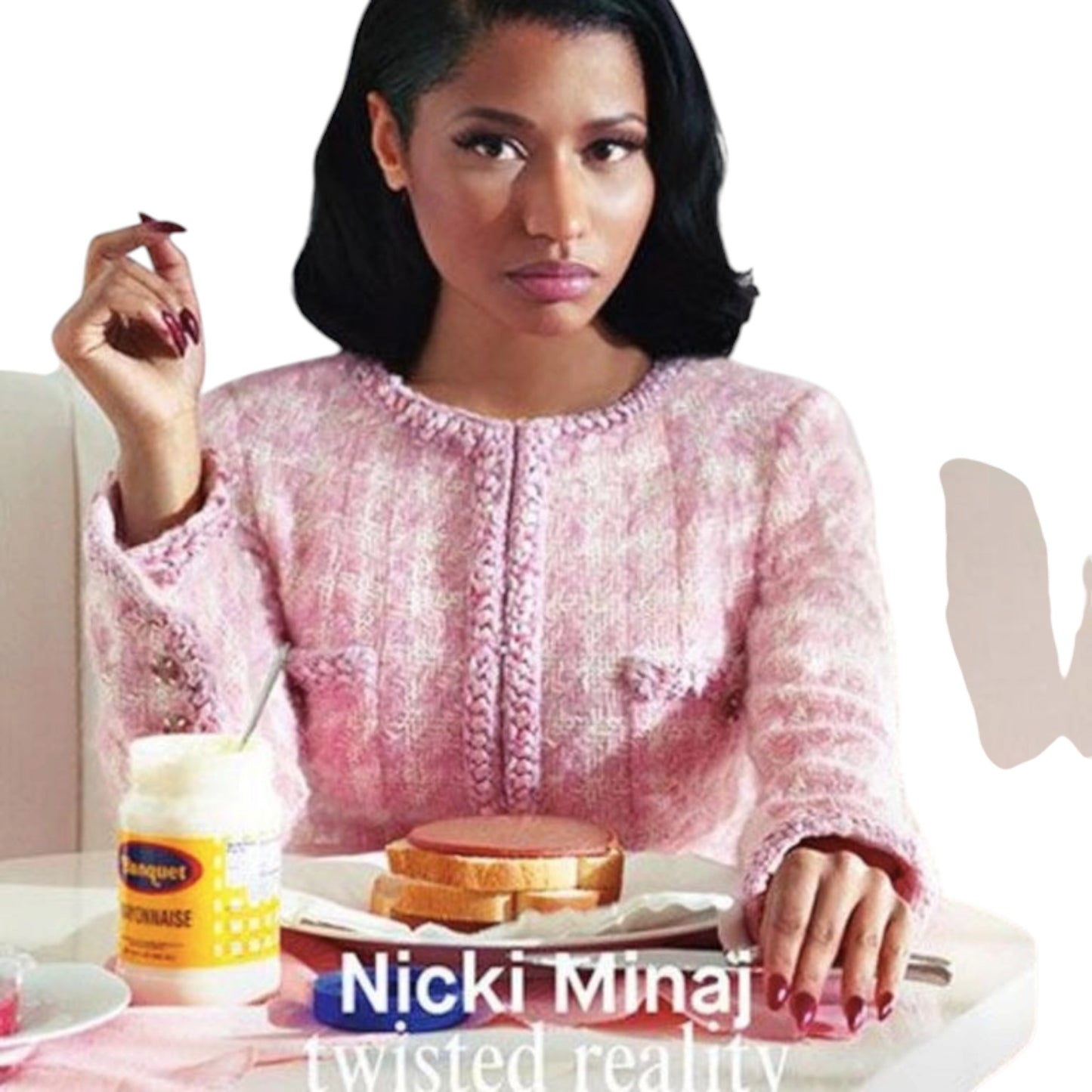Chanel Karl Lagerfeld F/W 2014 Supermarket Collection Pink Dream Tweed Jacket CC Gripoix Buttons Size 36