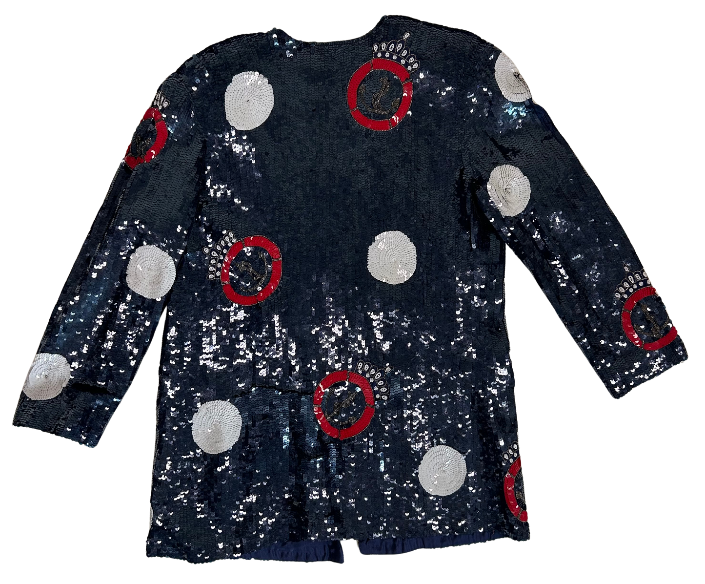 Lillie Rubin Vintage 80's Sequin Nautical Blazer