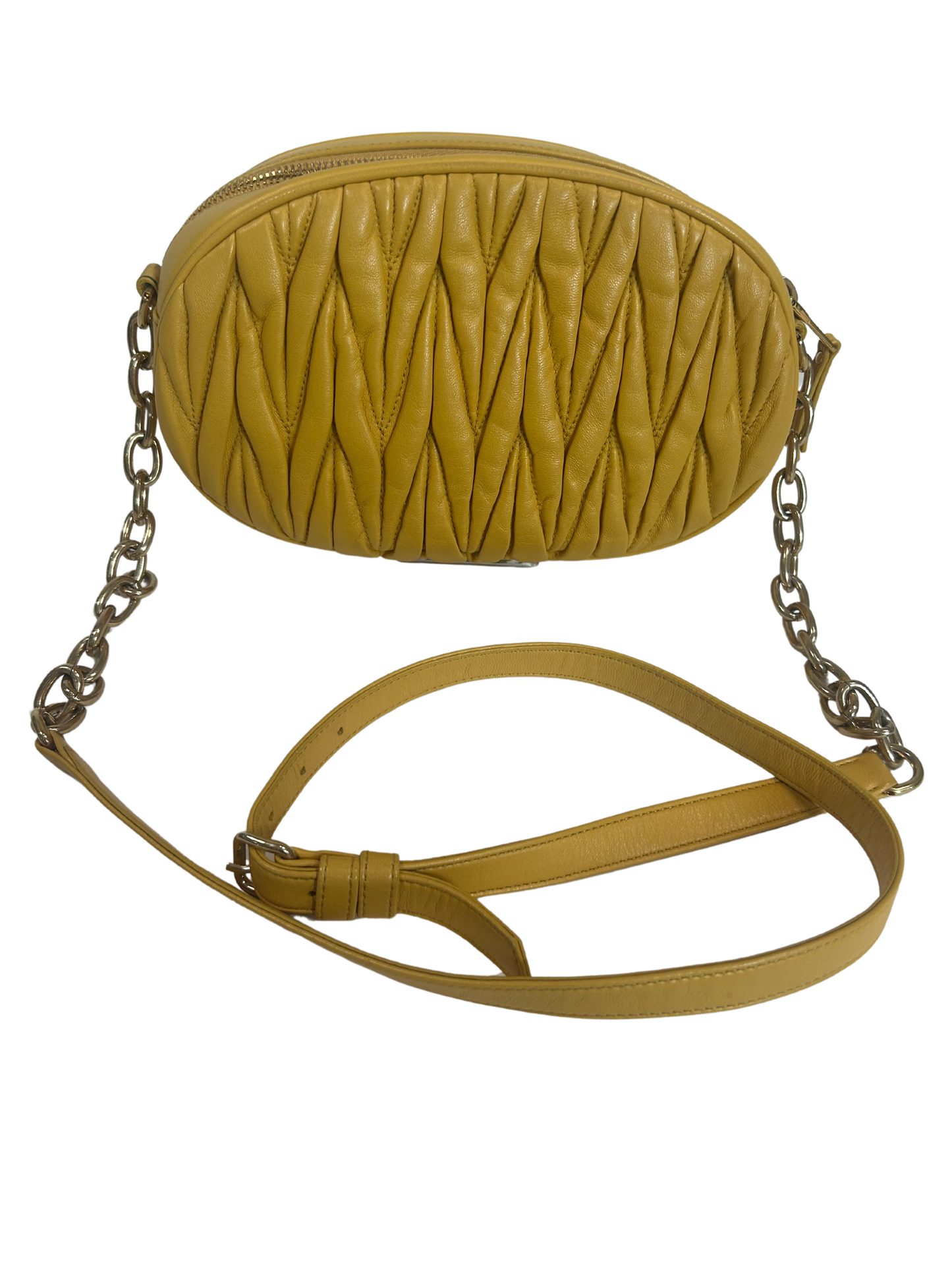 Miu Miu Matelassé Nappa Oval Crossbody Bag