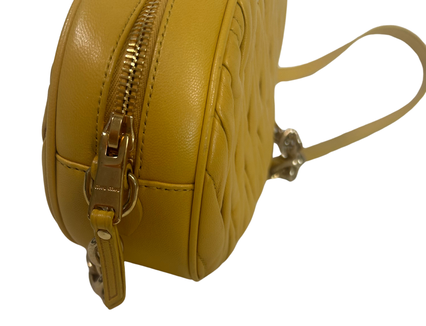 Miu Miu Matelassé Nappa Oval Crossbody Bag