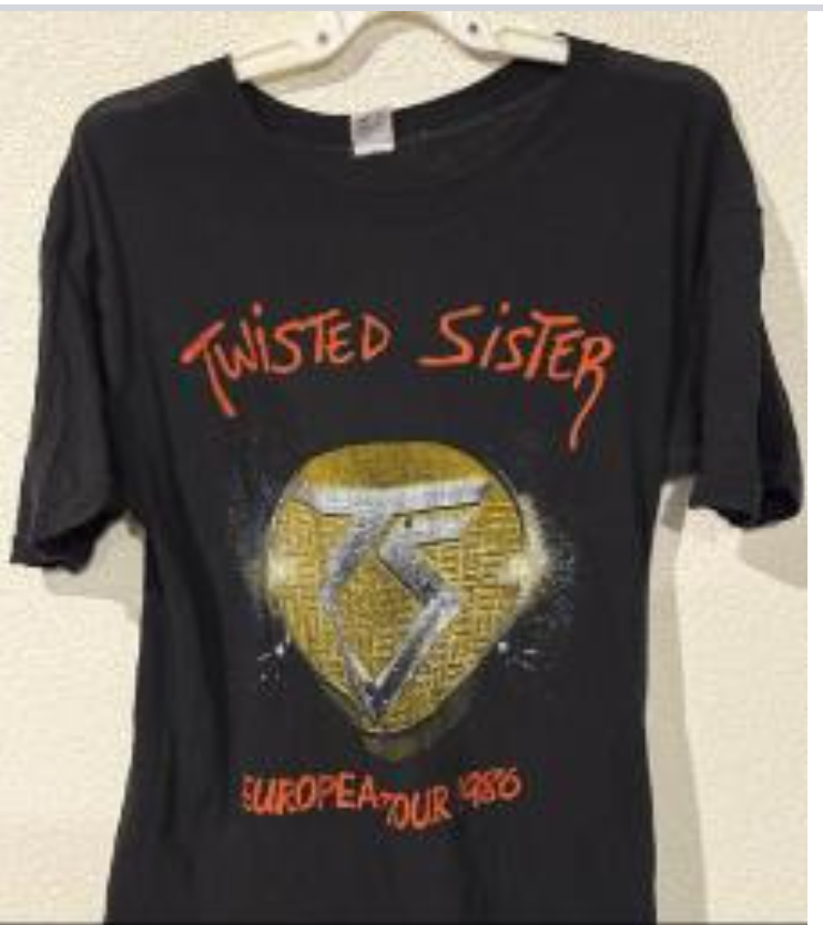Vintage Rare Twisted Sister 1986 European Concert Tee Sz L