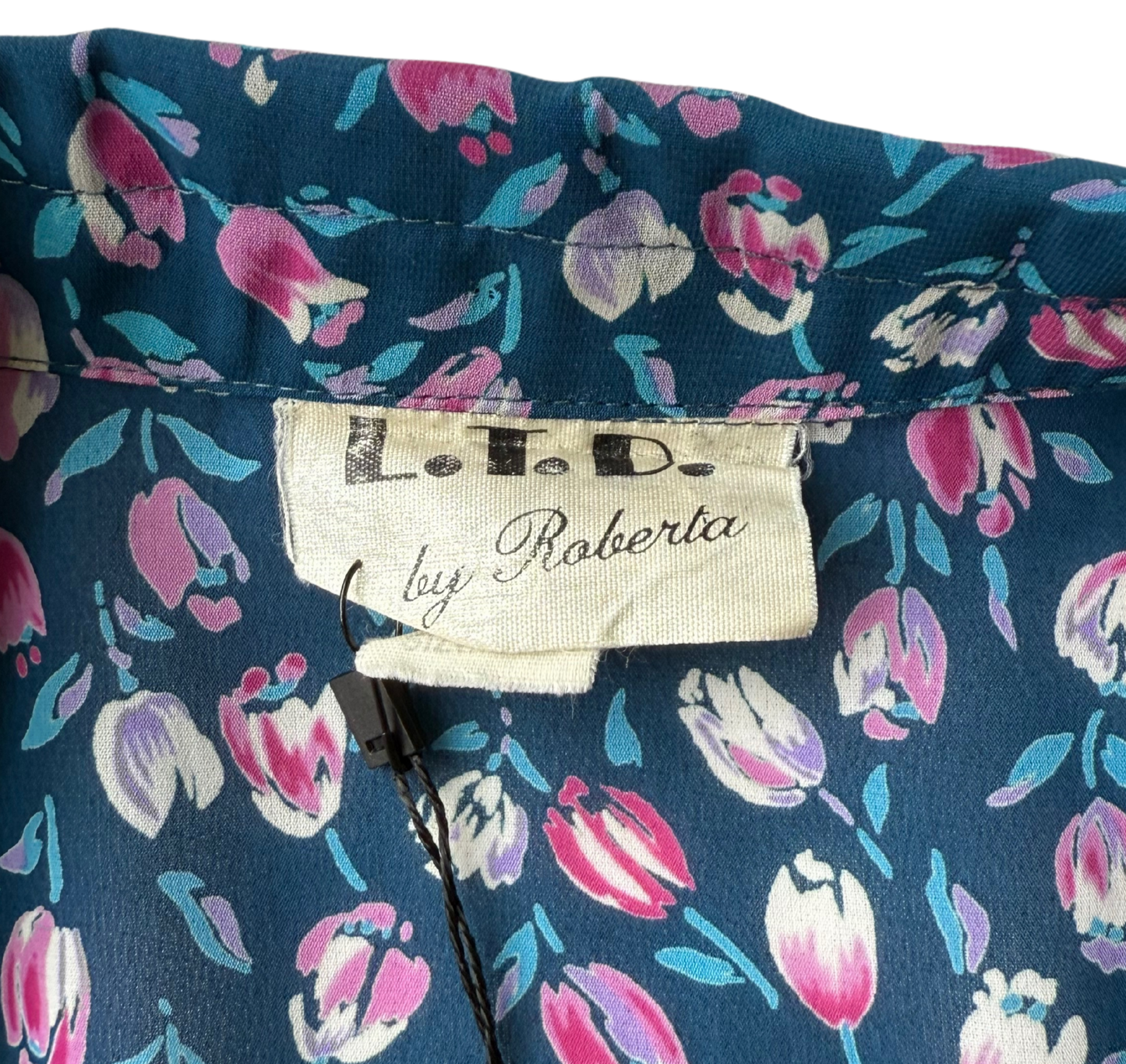 Vintage 1970s L.T.D. by Roberta Floral Tulip Print Midi Dress