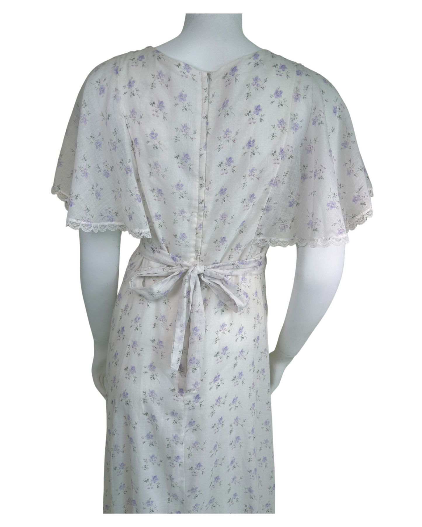 Vintage 1970s Floral Print Prairie Dress