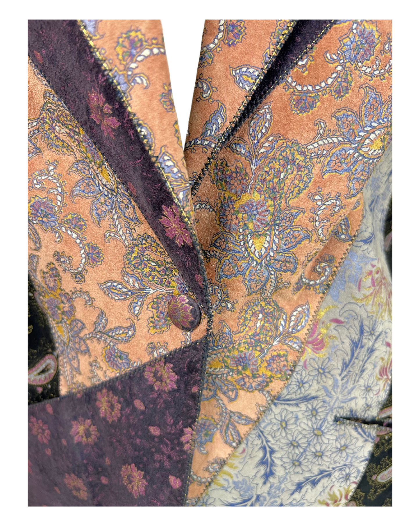 Vintage Roberto Cavalli Leather Patchwork Jacket
