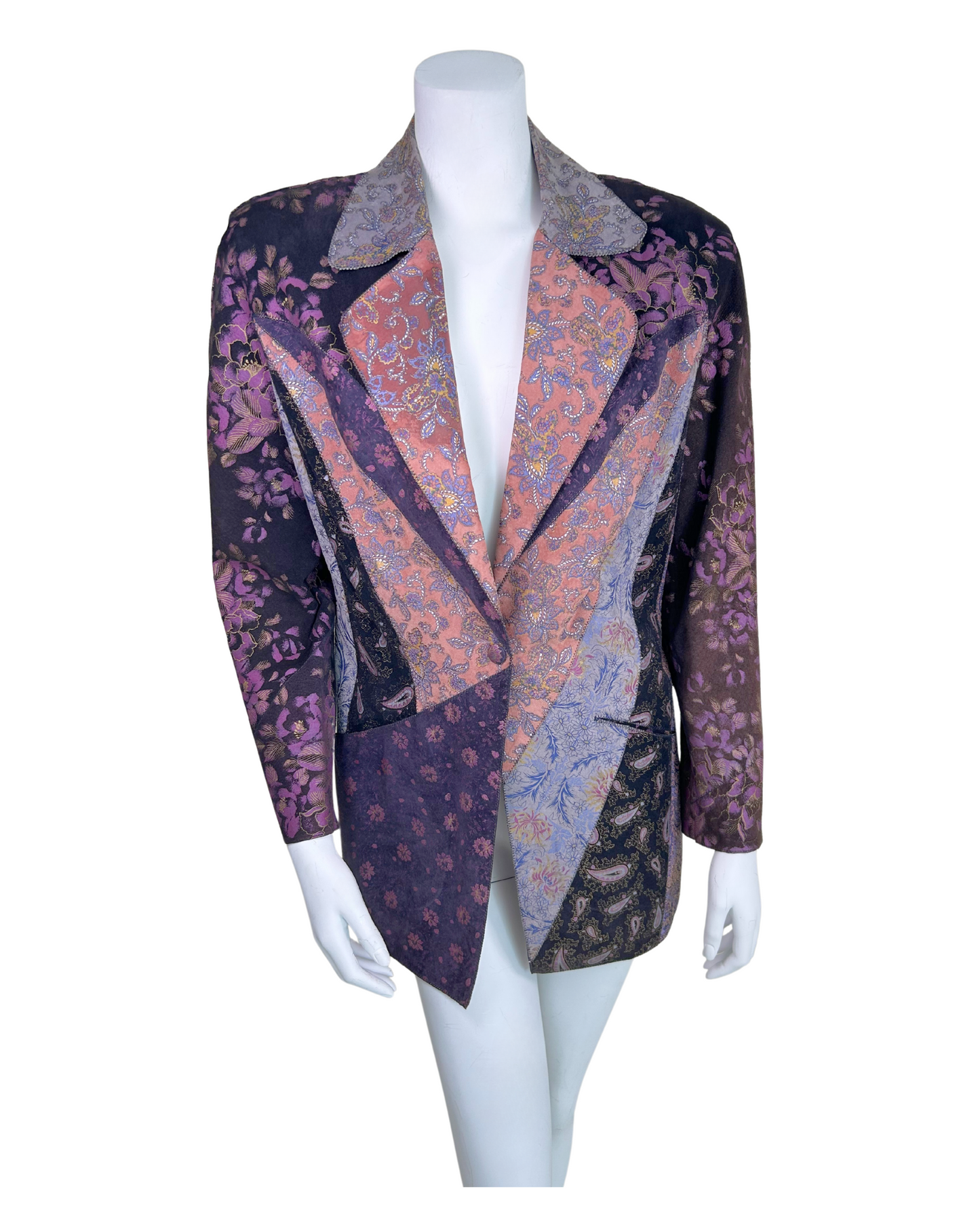Vintage Roberto Cavalli Leather Patchwork Jacket