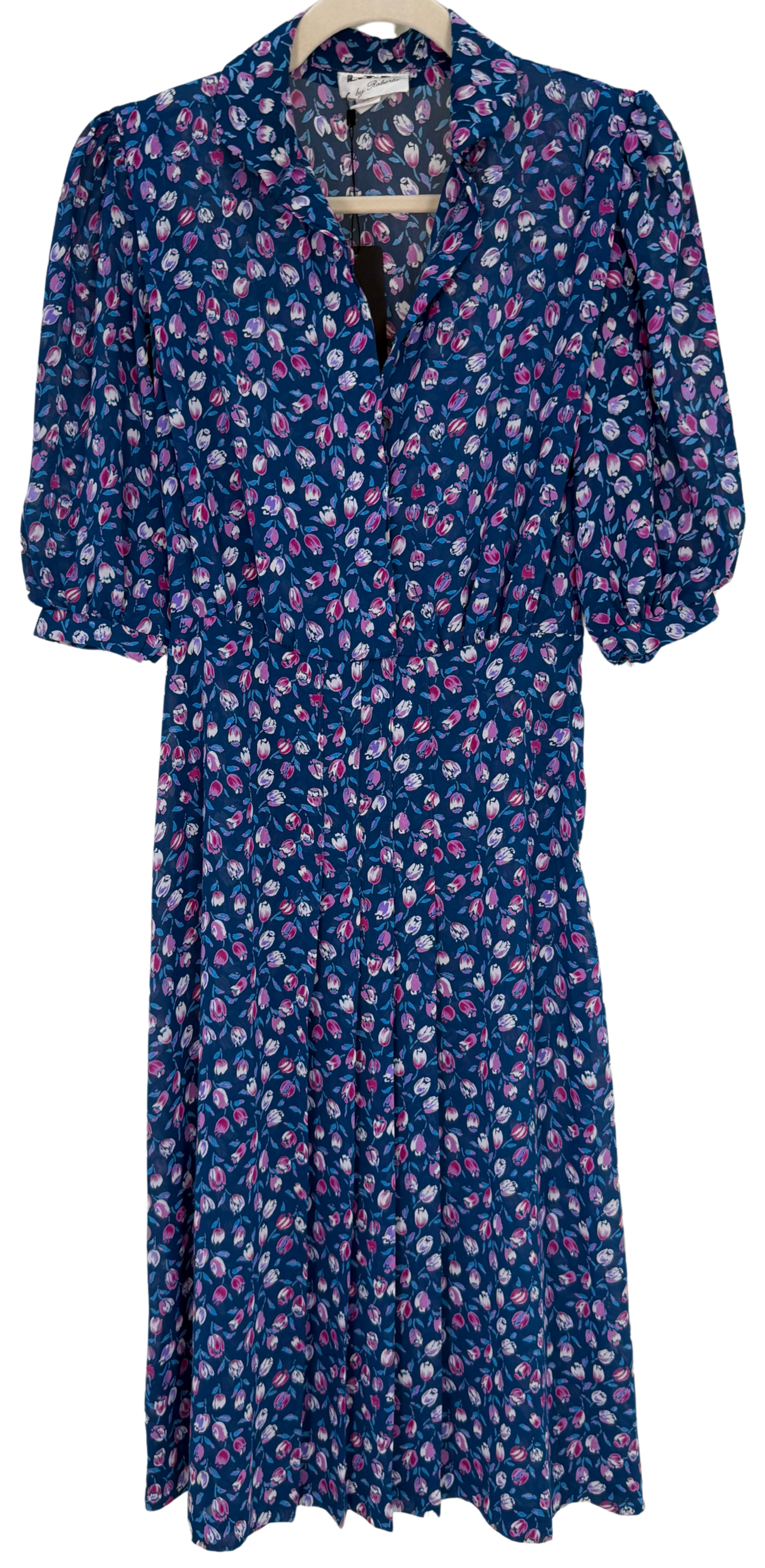 Vintage 1970s L.T.D. by Roberta Floral Tulip Print Midi Dress