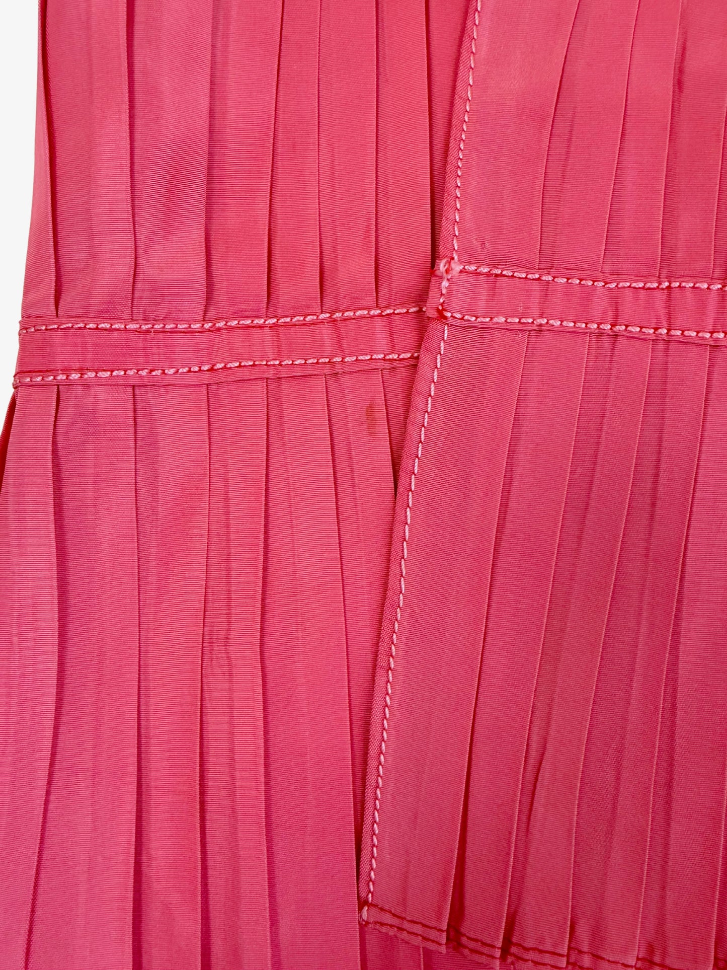 Antique Edwardian Pink Silk Embroidered Smocked Jacket, Circa 1910s