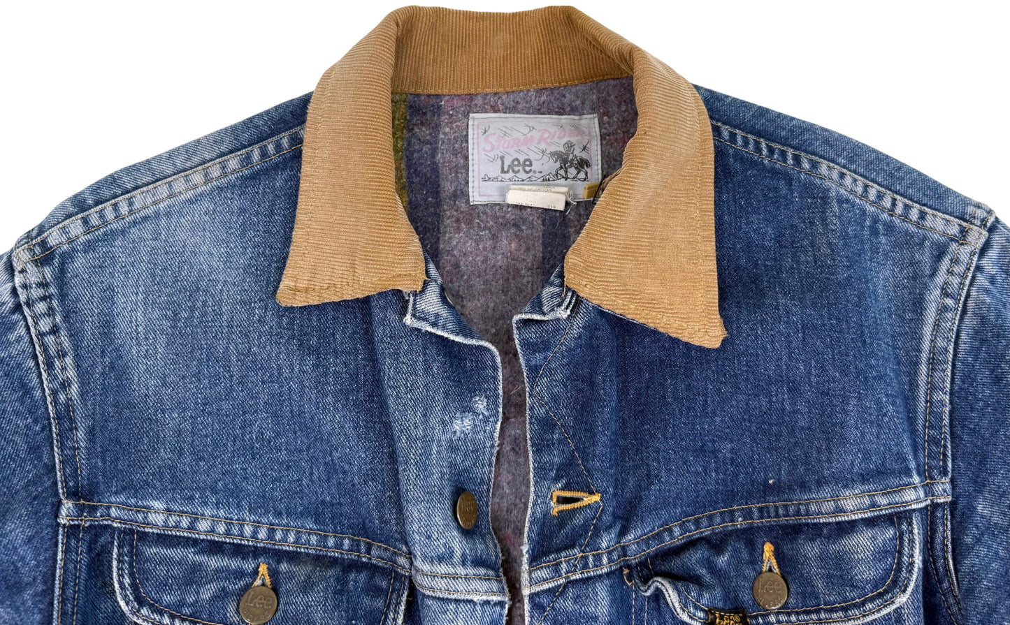 Vintage 1960s Lee Storm Rider Blanket-Lined Denim Jacket – Made in USA