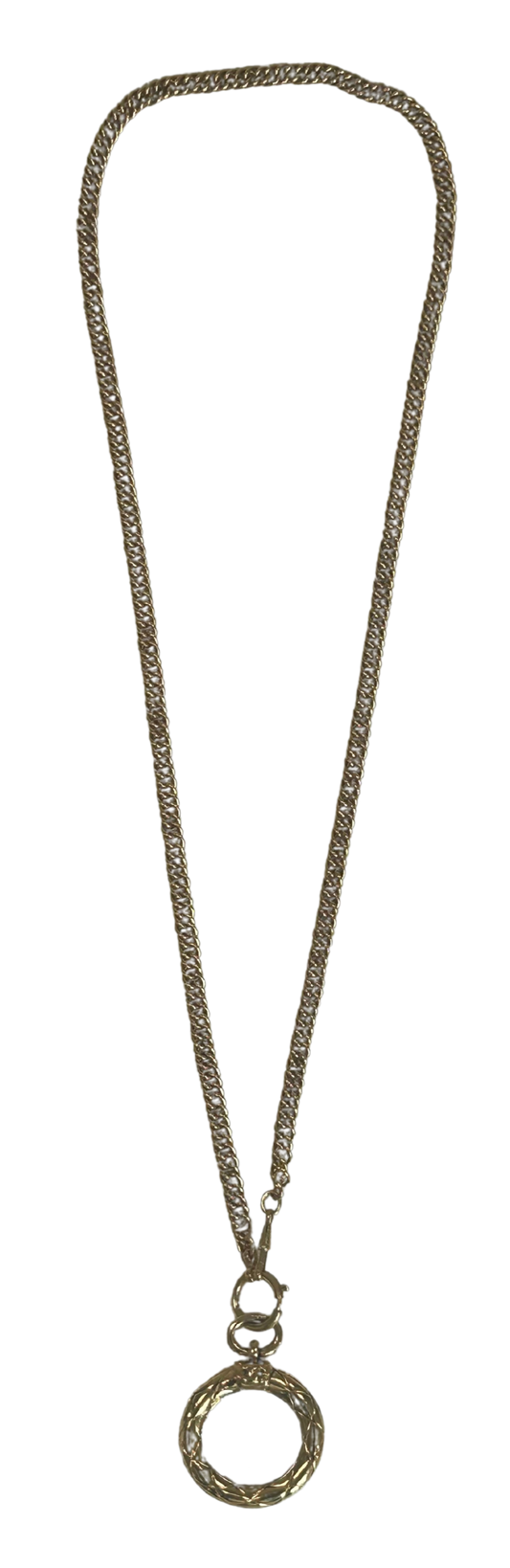 Chanel Vintage 1995 Magnifying Glass Pendant Necklace