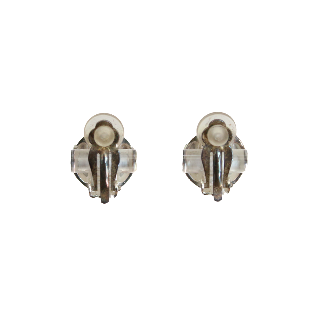 Vintage Chanel 1998 Silver Ball Earrings