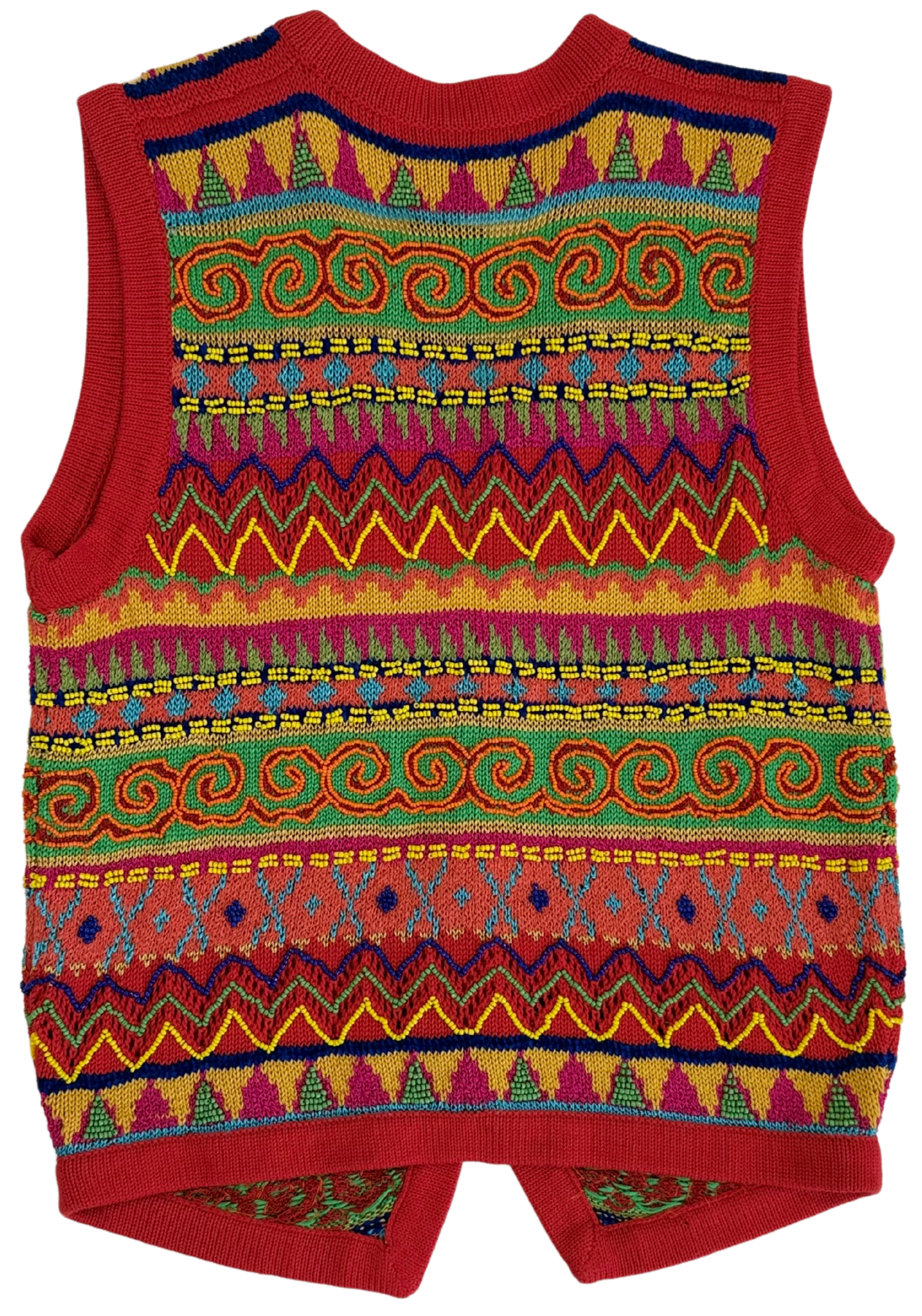 Vintage 90s DKNY Beaded Knit Vest