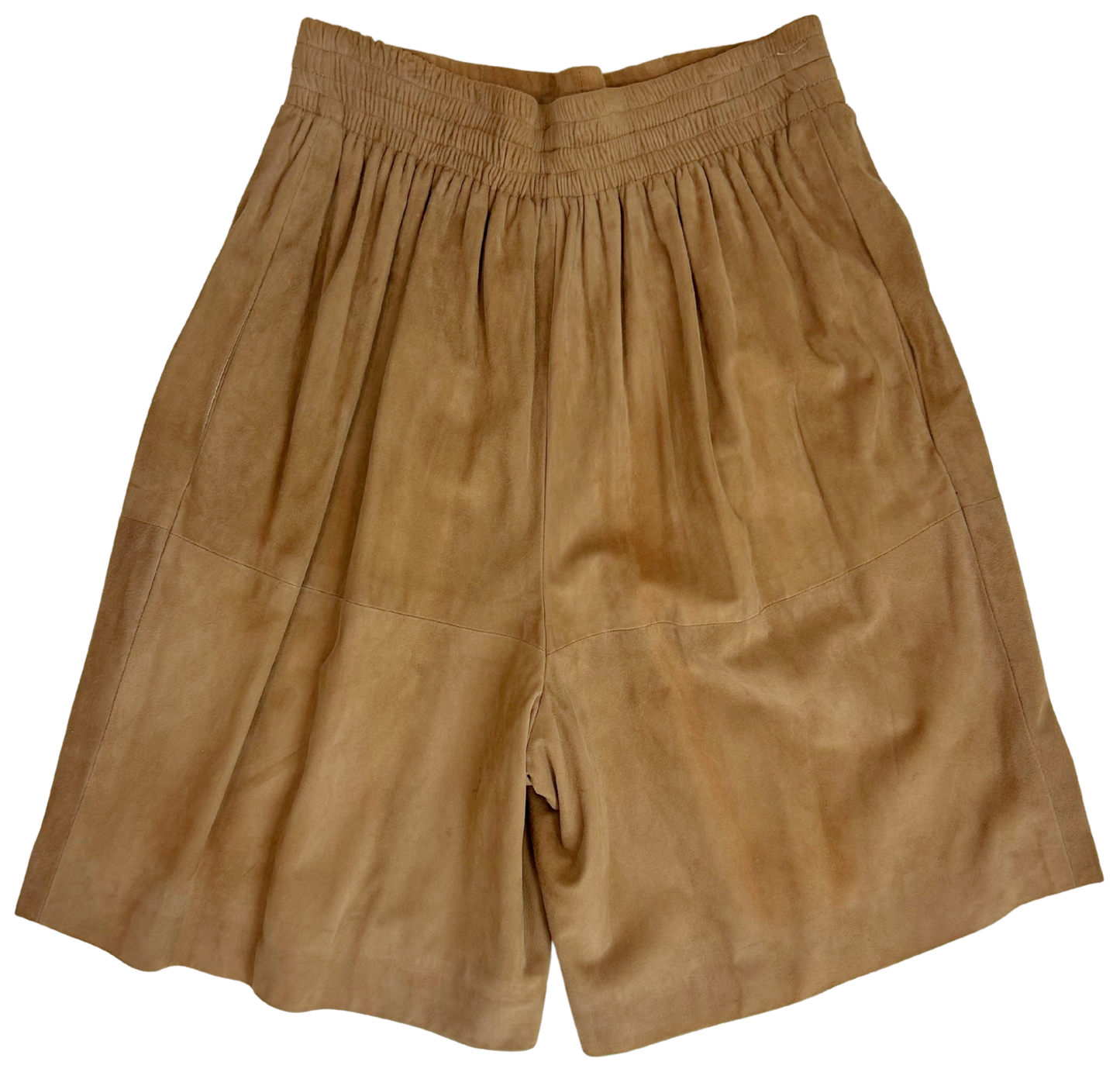 Vintage 90s Donna Karan New York Suede Bermuda Shorts