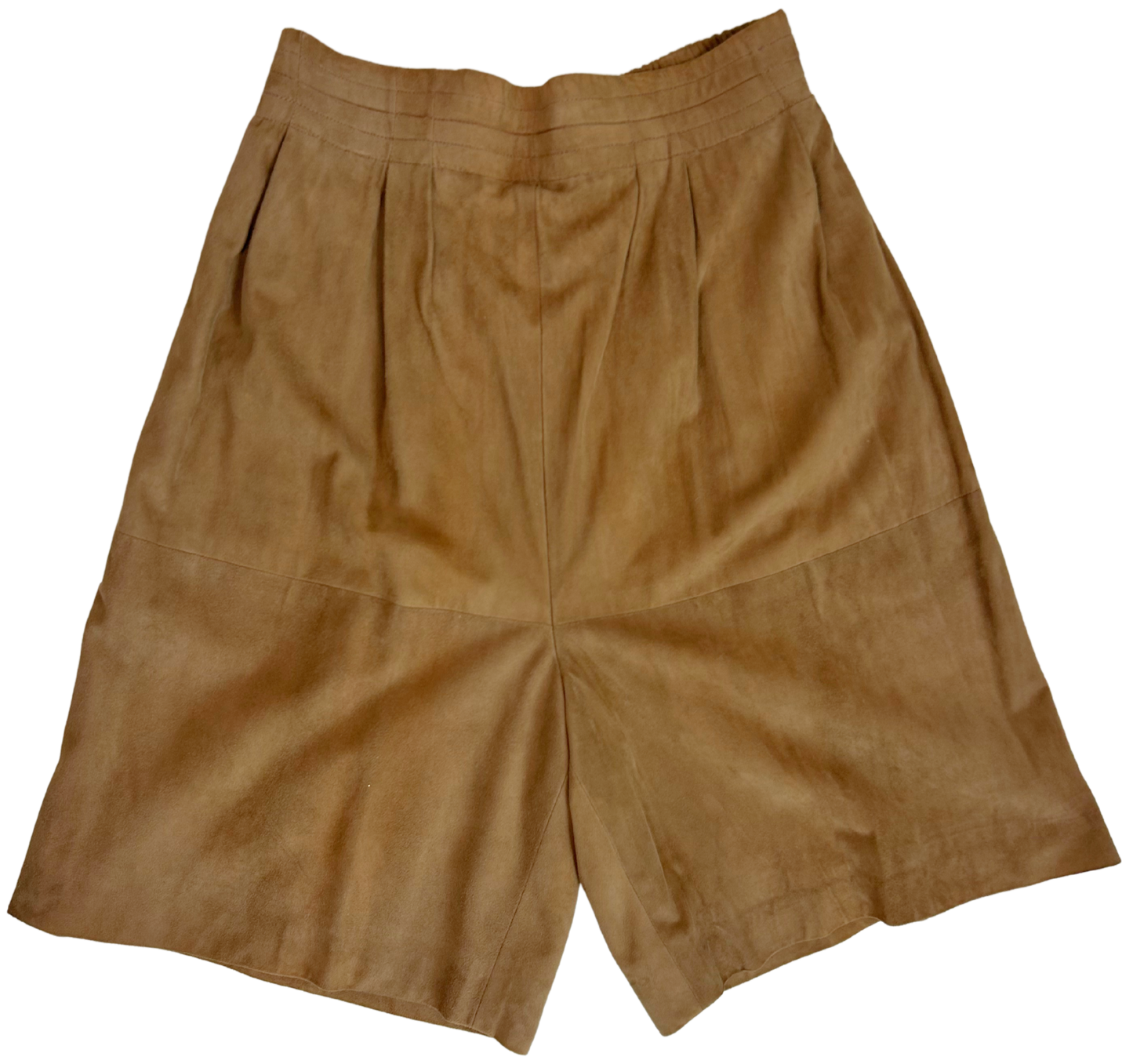 Vintage 90s Donna Karan New York Suede Bermuda Shorts