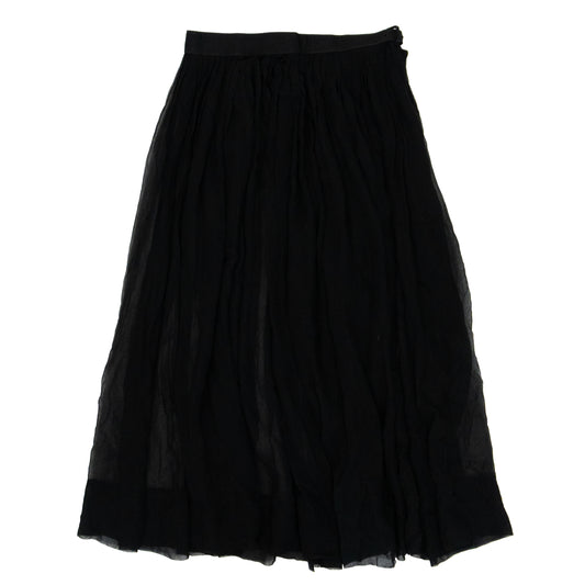 Vintage 1920's-1930's Black Sheer Pleated Skirt