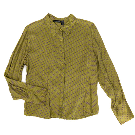 Vintage Willi Smith Green Silk Button Down