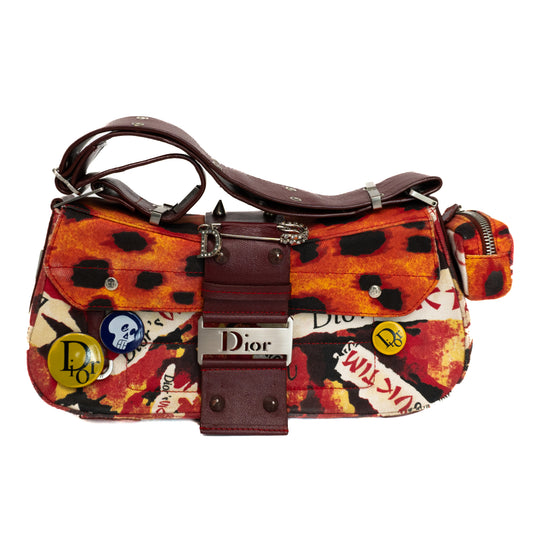 Christian Dior 2002 Columbus Bag In Cotton Twill