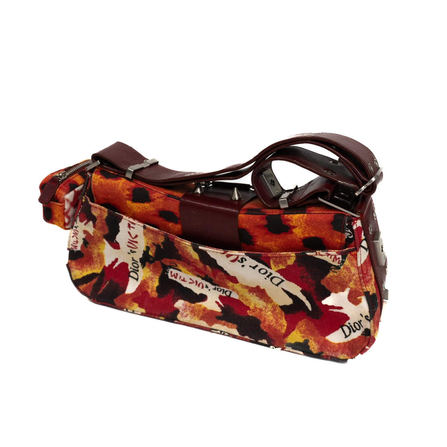 Christian Dior 2002 Columbus Bag In Cotton Twill