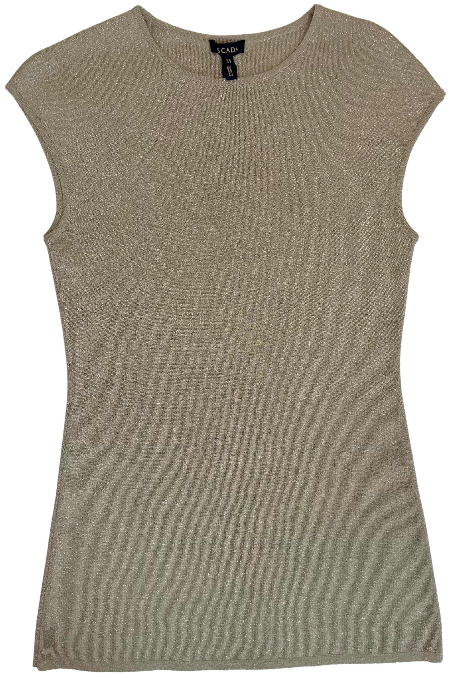 Escada Metallic Gold Knit Top - New with Tags