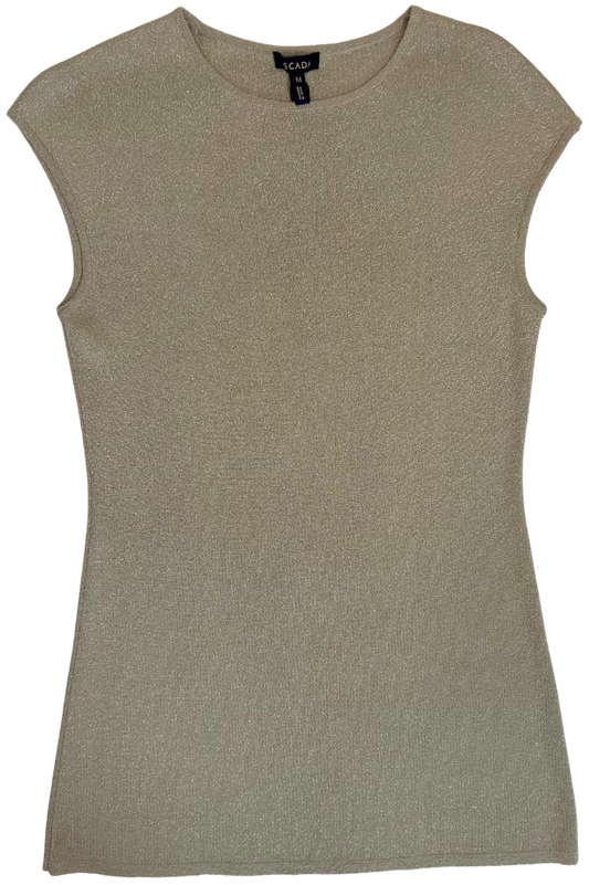Escada Metallic Gold Knit Top - New with Tags