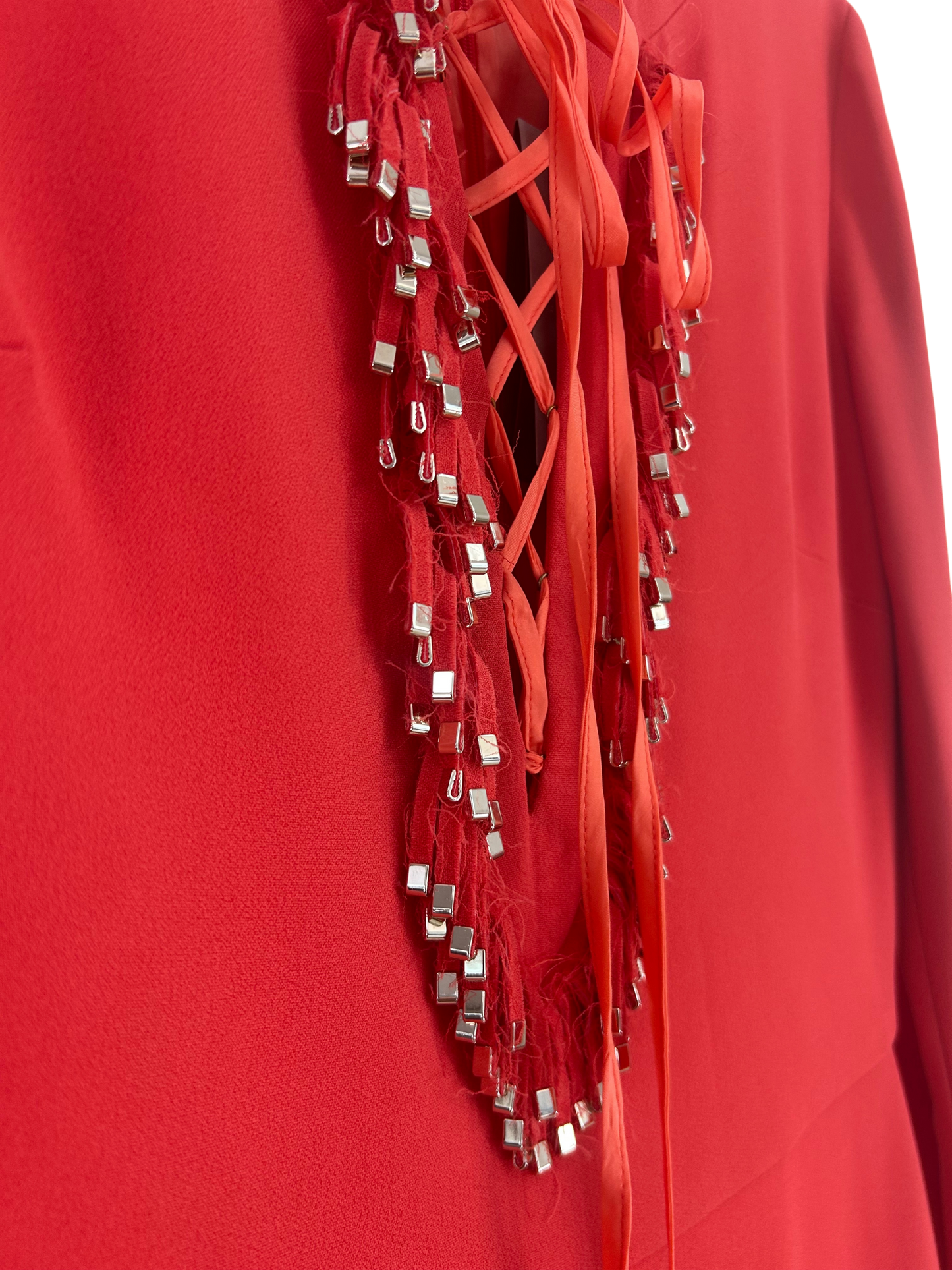 Elie Saab Sunset Orange Embellished Cady Gown - SS'22