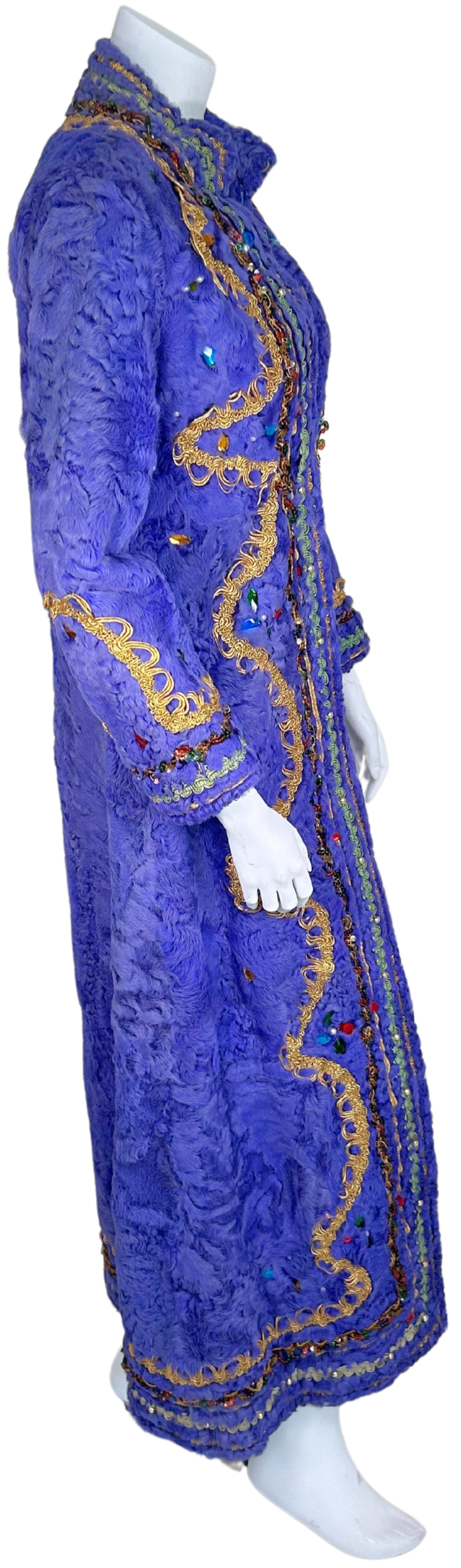 Vintage 1960s Georges Kaplan Purple Persian Lamb Maxi Coat Designed by Jacques Kaplan | Paris – New York