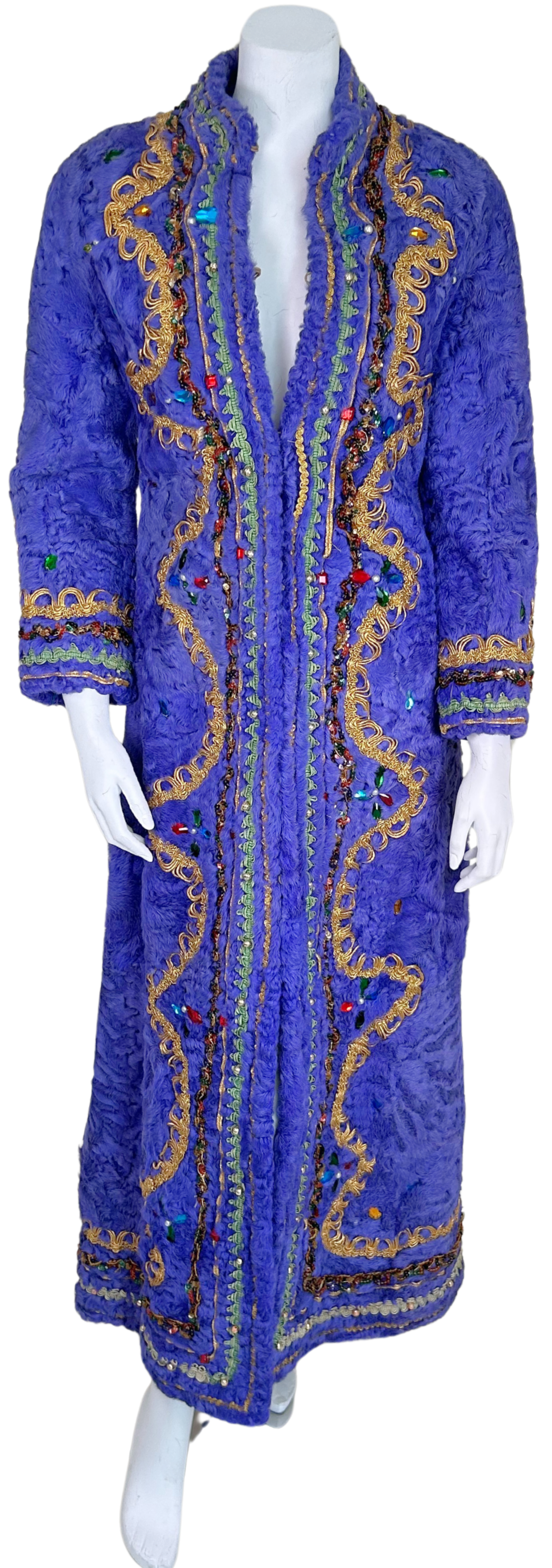 Vintage 1960s Georges Kaplan Purple Persian Lamb Maxi Coat Designed by Jacques Kaplan | Paris – New York