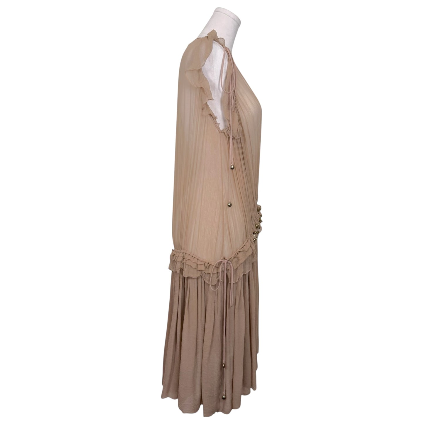 Chloé Resort 2016 by Clare Waight Keller Silk Georgette Ruffle Dress