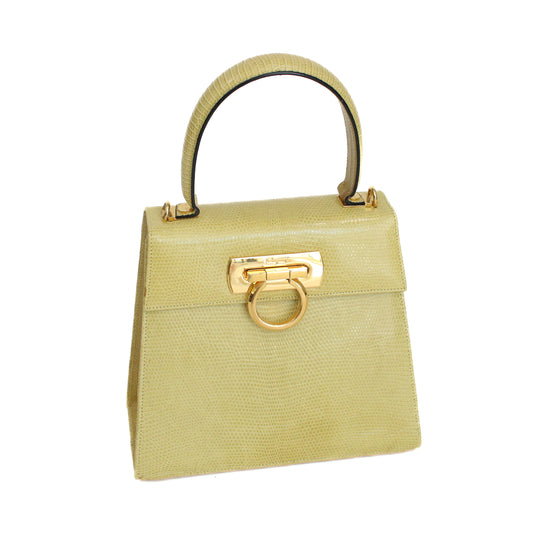 Salvatore Ferragamo Vintage Gancini Iconic Top Handle Bag