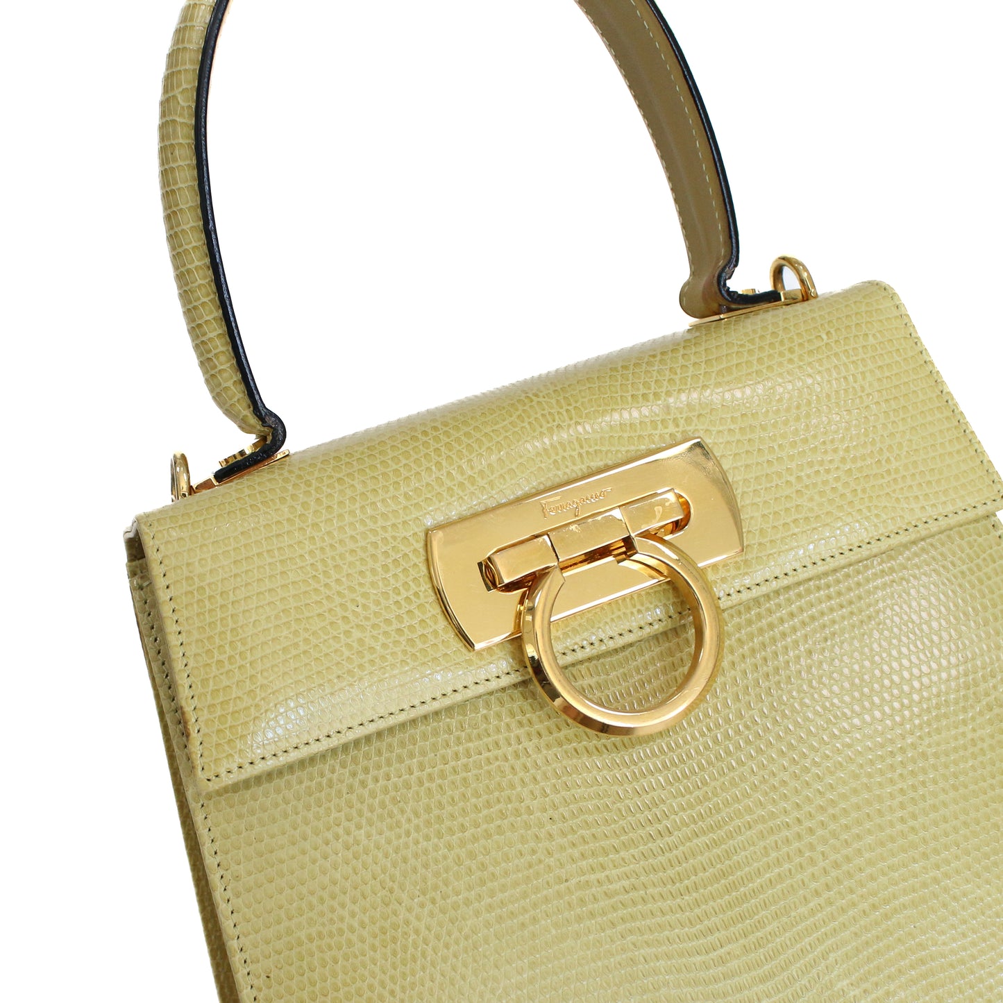 Salvatore Ferragamo Vintage Gancini Iconic Top Handle Bag