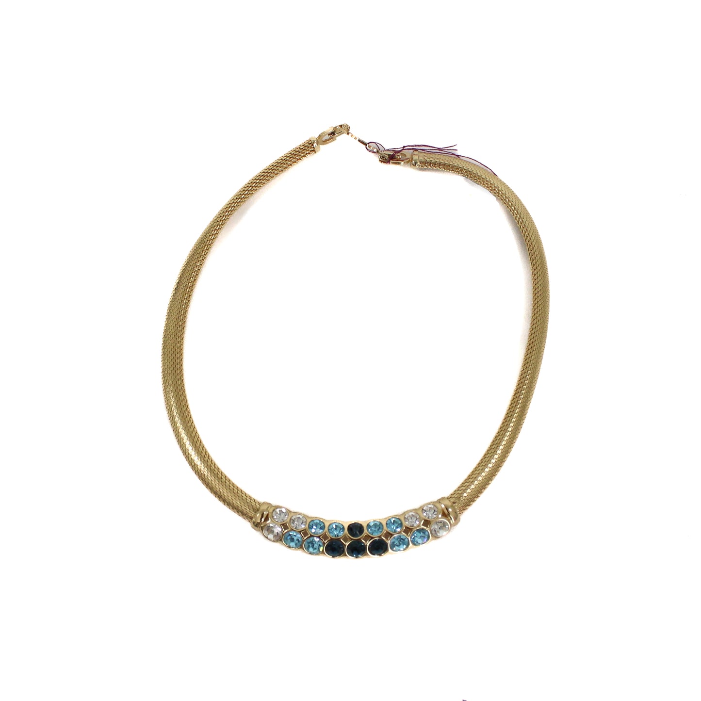 Gold Mesh Necklace And Bangle Set