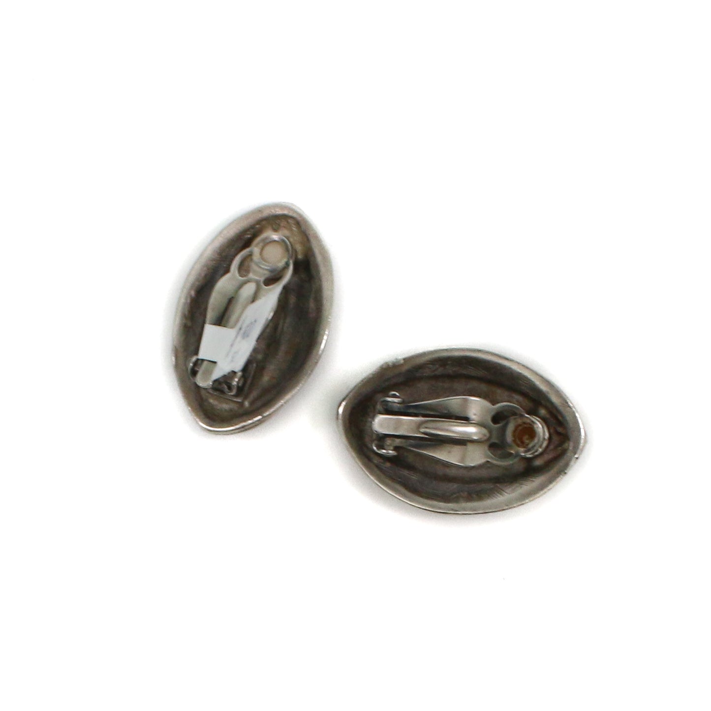 Vintage Givenchy 1980's Brutalist Oval Link Silver Parure Set