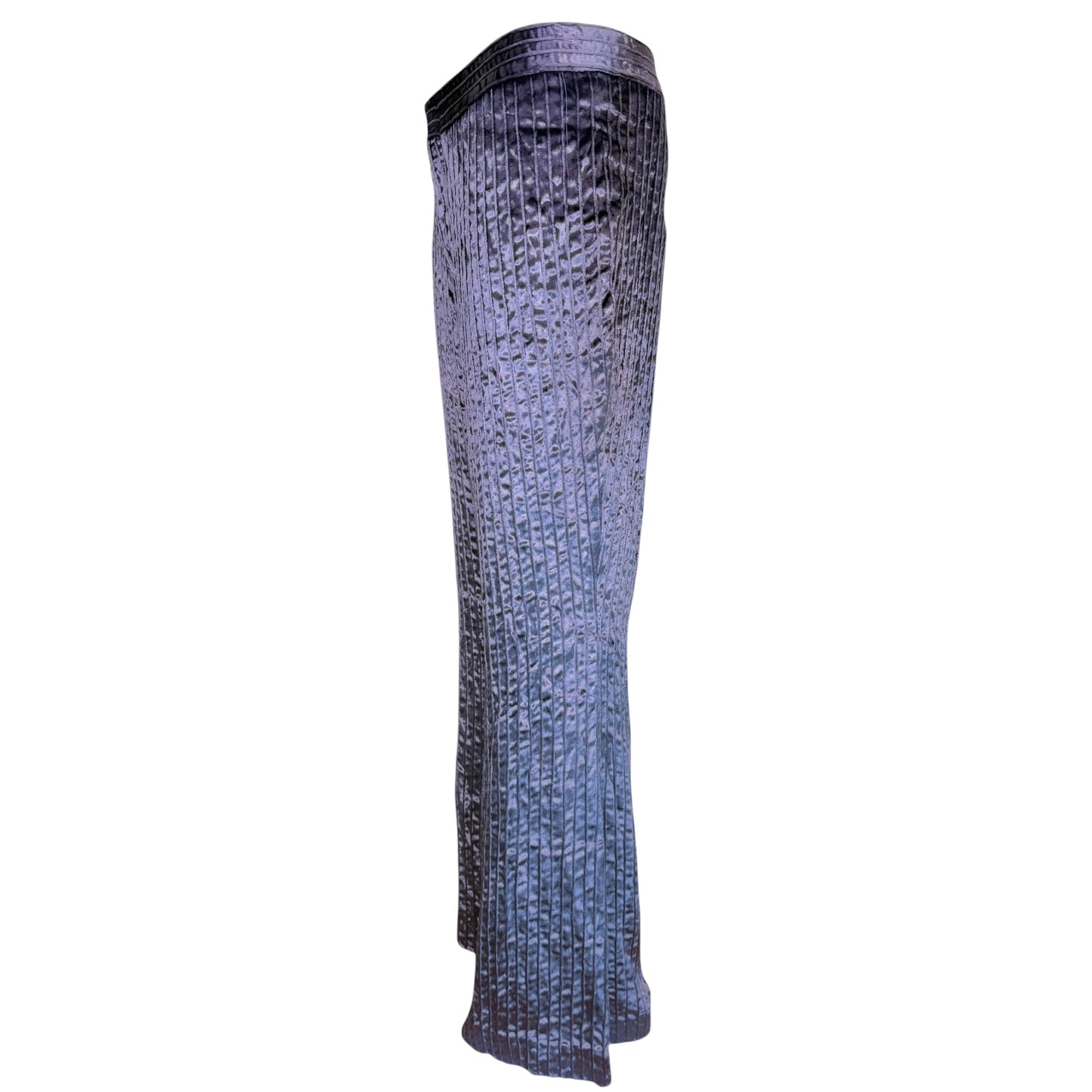 Gucci by Tom Ford F/W 1999 Runway Lavender Crushed Velvet Flare Pants IT 44
