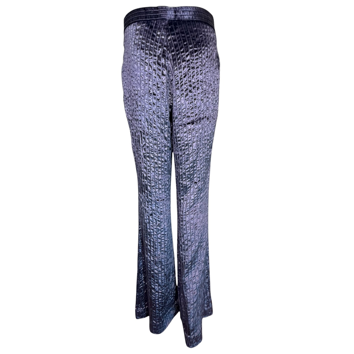 Gucci by Tom Ford F/W 1999 Runway Lavender Crushed Velvet Flare Pants IT 44