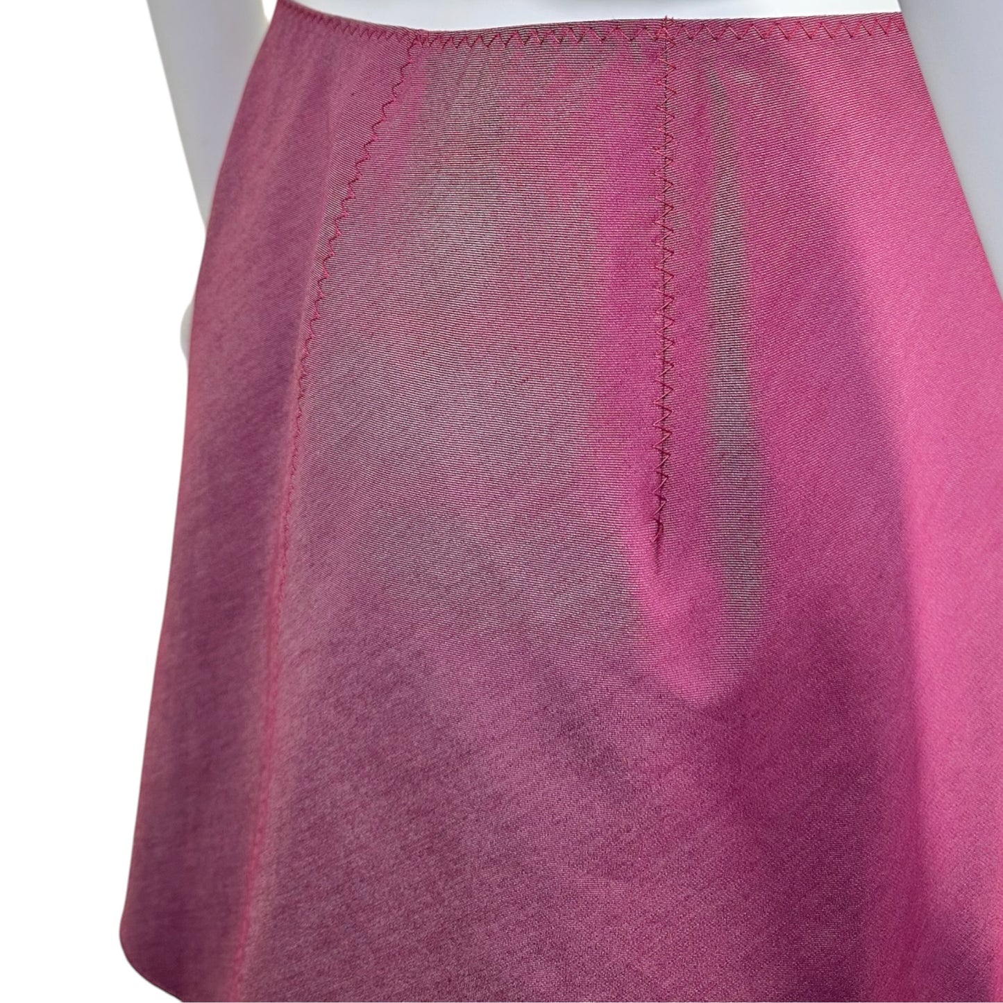 Prada NWT Gonna Denim Poplin Skirt in Mosto Size 44
