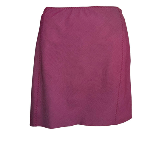 Prada NWT Gonna Denim Poplin Skirt in Mosto Size 44