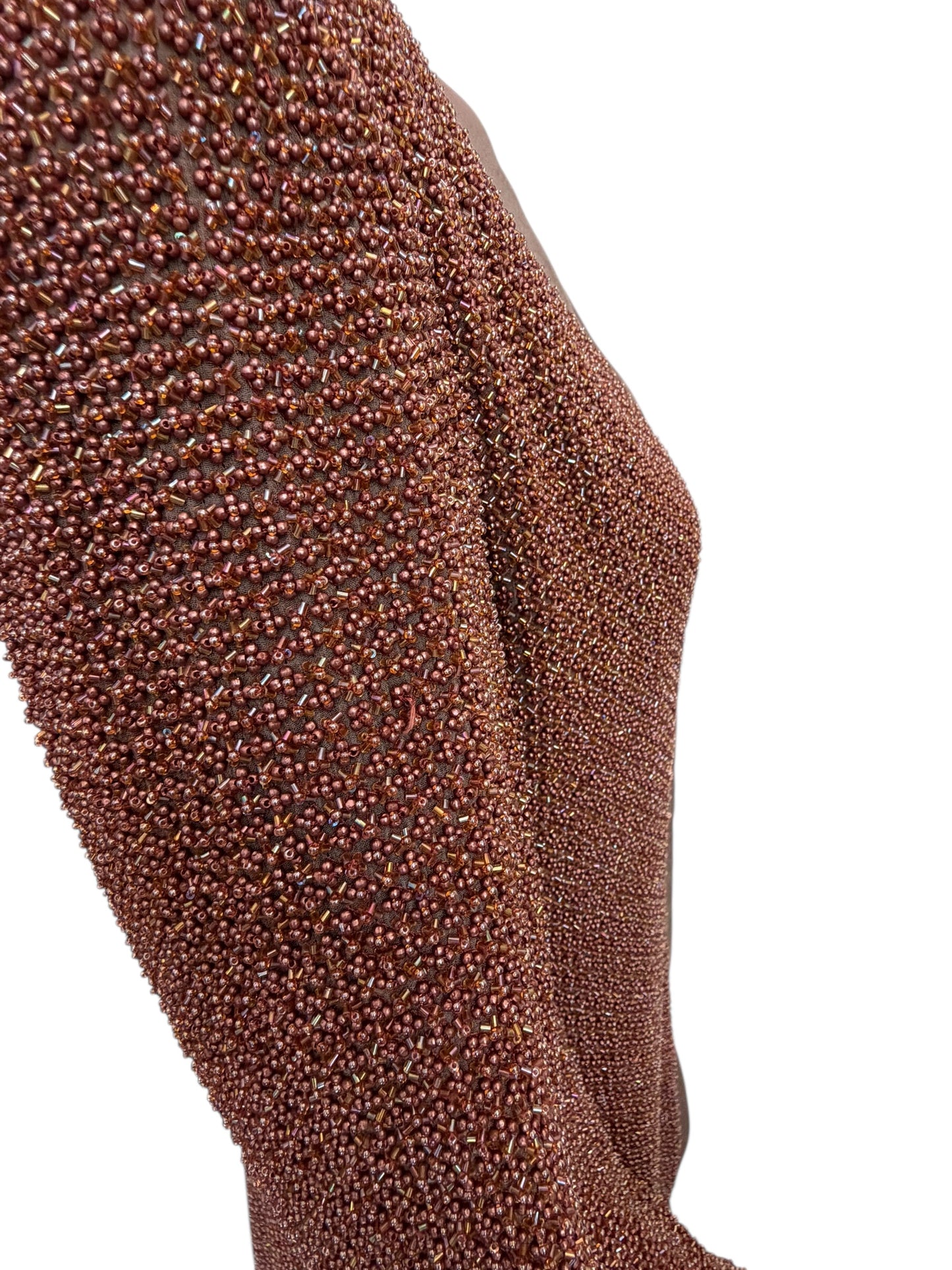Vintage Giorgio Armani Beaded Silk Jacket & Pencil Skirt Set - 1980s/90s Power Minimalism