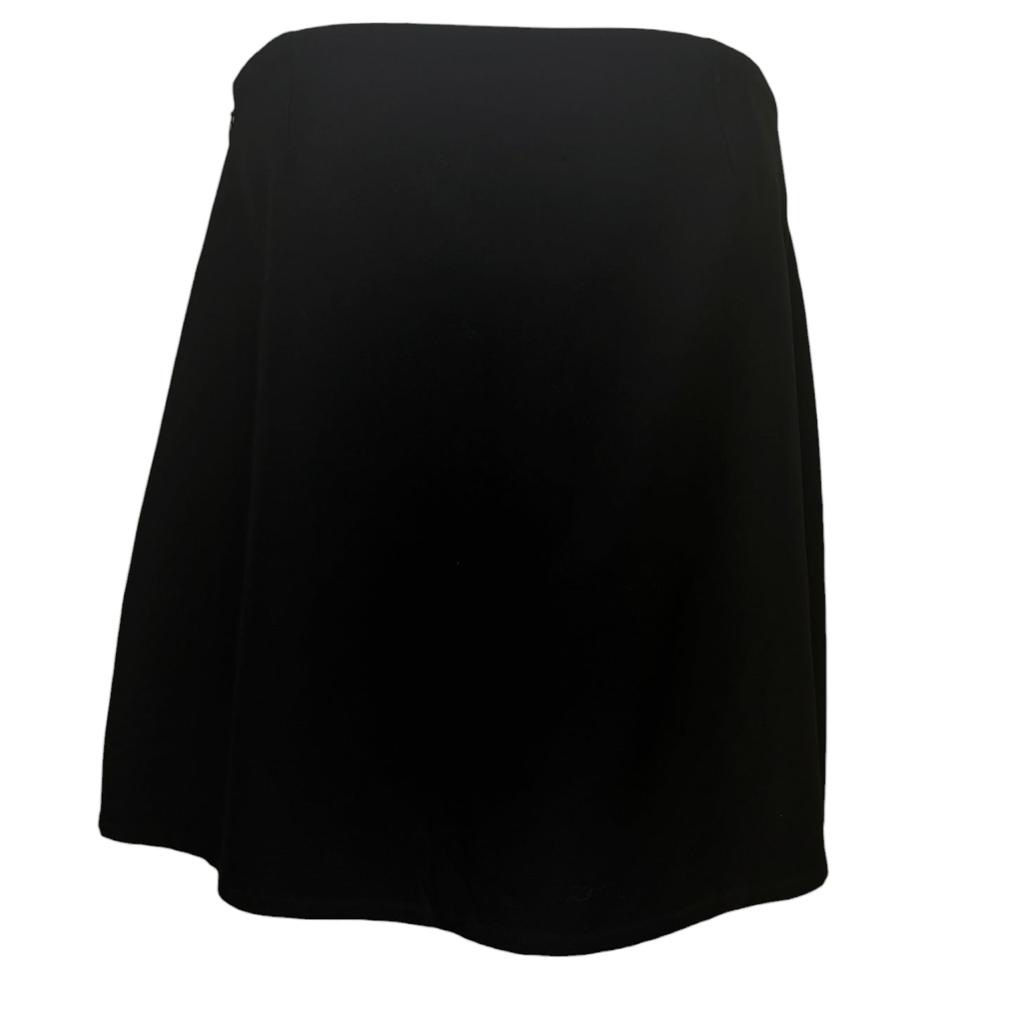 Vintage Balenciaga Paris Black Wool Pleated Skirt, Size 44 | Made in France