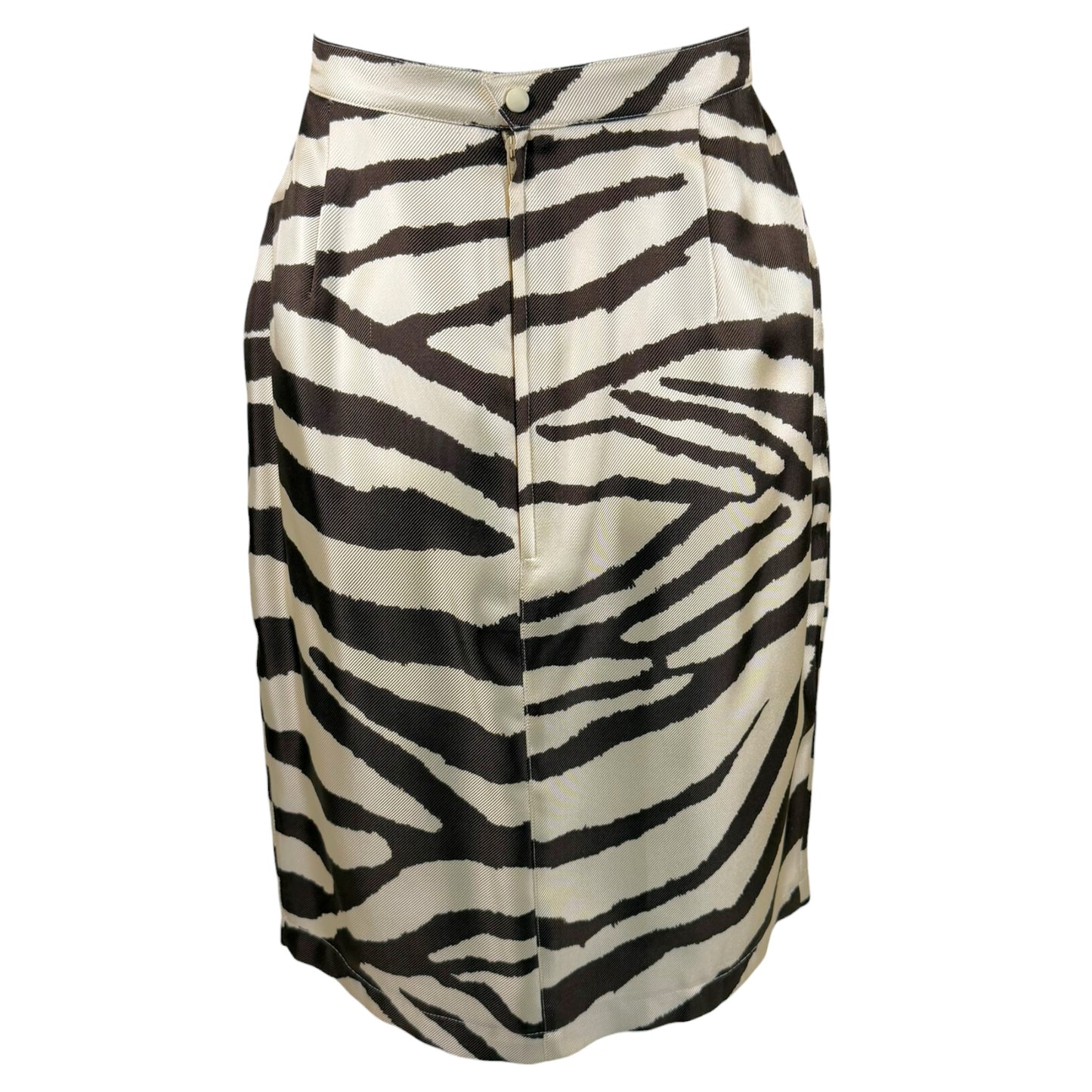 Vintage Thierry Mugler Paris Zebra Print Silk Jacket & Skirt Set | 1989–1992 | FR 38/40