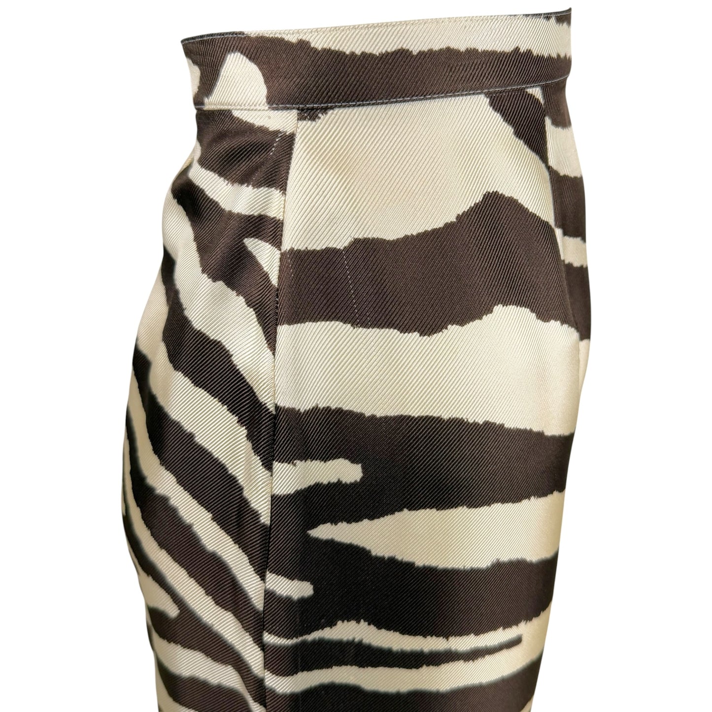Vintage Thierry Mugler Paris Zebra Print Silk Jacket & Skirt Set | 1989–1992 | FR 38/40